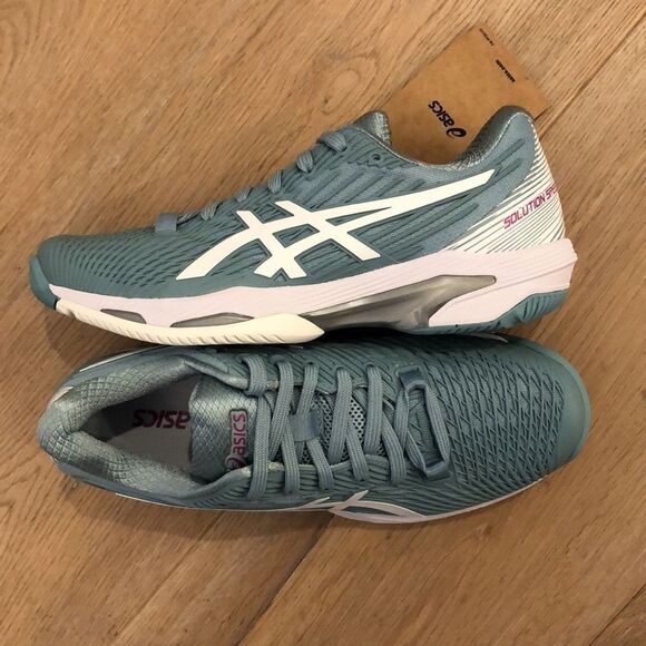 ASICS Women’s Solution Speed FF 2 Smoke blue/white (6.5) - Picture 2 of 5